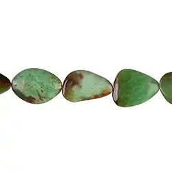 140520619020 Strang Freeform flach, Chrysopras, 30-45 x 20-25mm | Marco Schreier