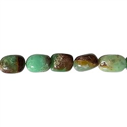 140520629520 Nugget strand, Chrysoprase, 19-20 x 14-15mm | wholesaler gems & healing stones
