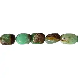 140520629520 Nugget strand, Chrysoprase, 19-20 x 14-15mm | wholesaler gems & healing stones