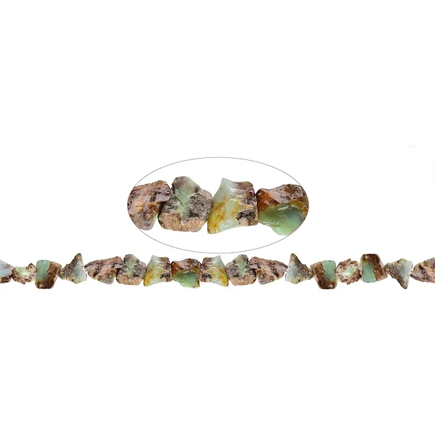 Strang Nuggets, Chrysopras AB, 20-35mm | Edelsteine, Heilsteine & Schmuck-Handel