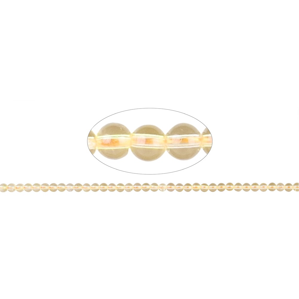 Cuentas de piedras preciosas, Citrino AA (calentado), 04mm | Marco Schreier