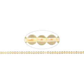 String Beads, Citrine AA (heated), 04mm | wholesaler gems & healing stones