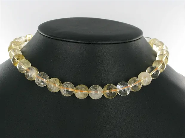 String Beads, Citrine (heated), 12mm | wholesaler gems, healing stones & jewelry