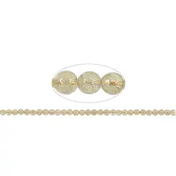 140530101720 Rang de collier boules, citrine (chauffée), à facettes, 06mm (39cm) | Marco Schreier