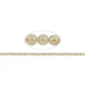 Rang de collier boules, citrine (chauffée), à facettes, 06mm (39cm) | Marco Schreier