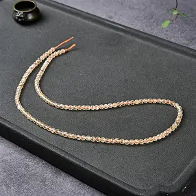 Rang de collier boules, citrine (chauffée), à facettes, 03mm (39cm) | Marco Schreier