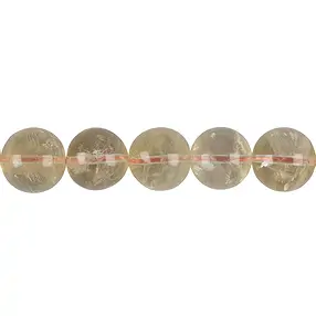 Strang Kugeln, Citrin (gebr.), 13 – 14mm | GH Edelsteine, Heilsteine & Schmuck