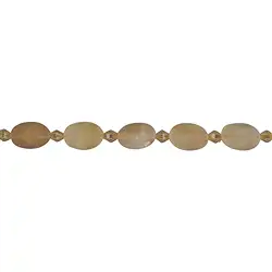 140530302410 Rang de colliers lentilles carrées, citrine (chauffée), mat, 12 x 08mm | Marco Schreier