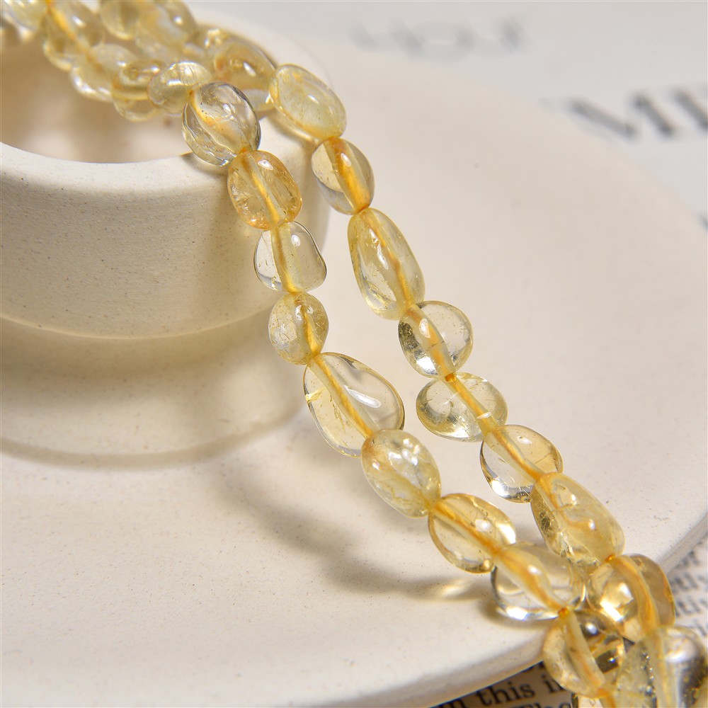 Filo di scheggia, Citrino (bruciato), 05-10 x 05-08 mm | Marco Schreier