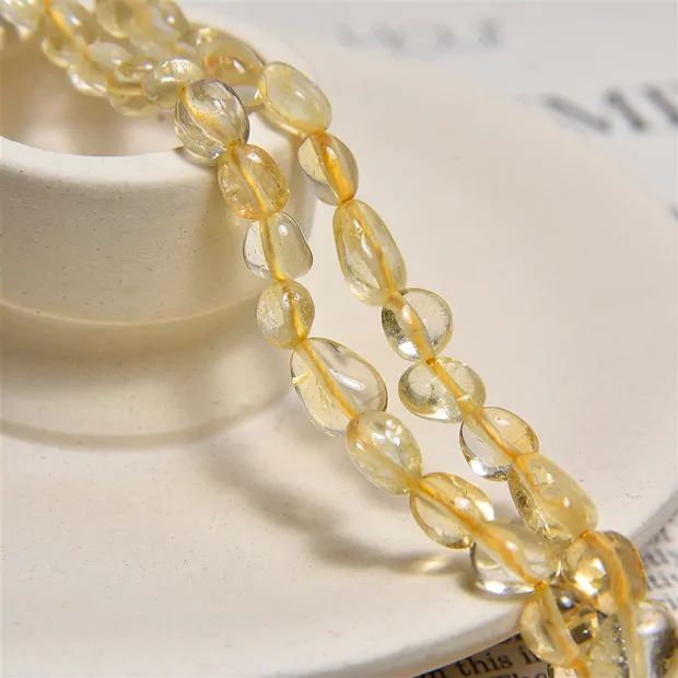 Rangs de colliers, citrine (chauffée), 05-10 x 05-08mm | Marco Schreier