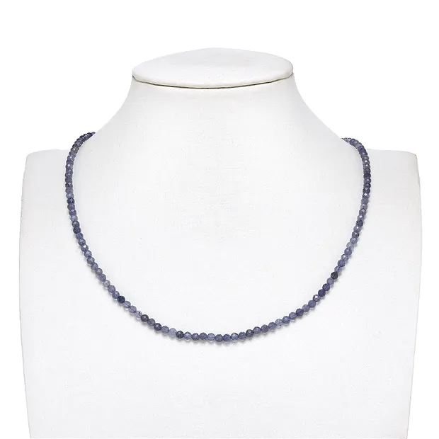 Rang de colliers boules, Iolite, à facettes, 03mm (38cm) | Marco Schreier