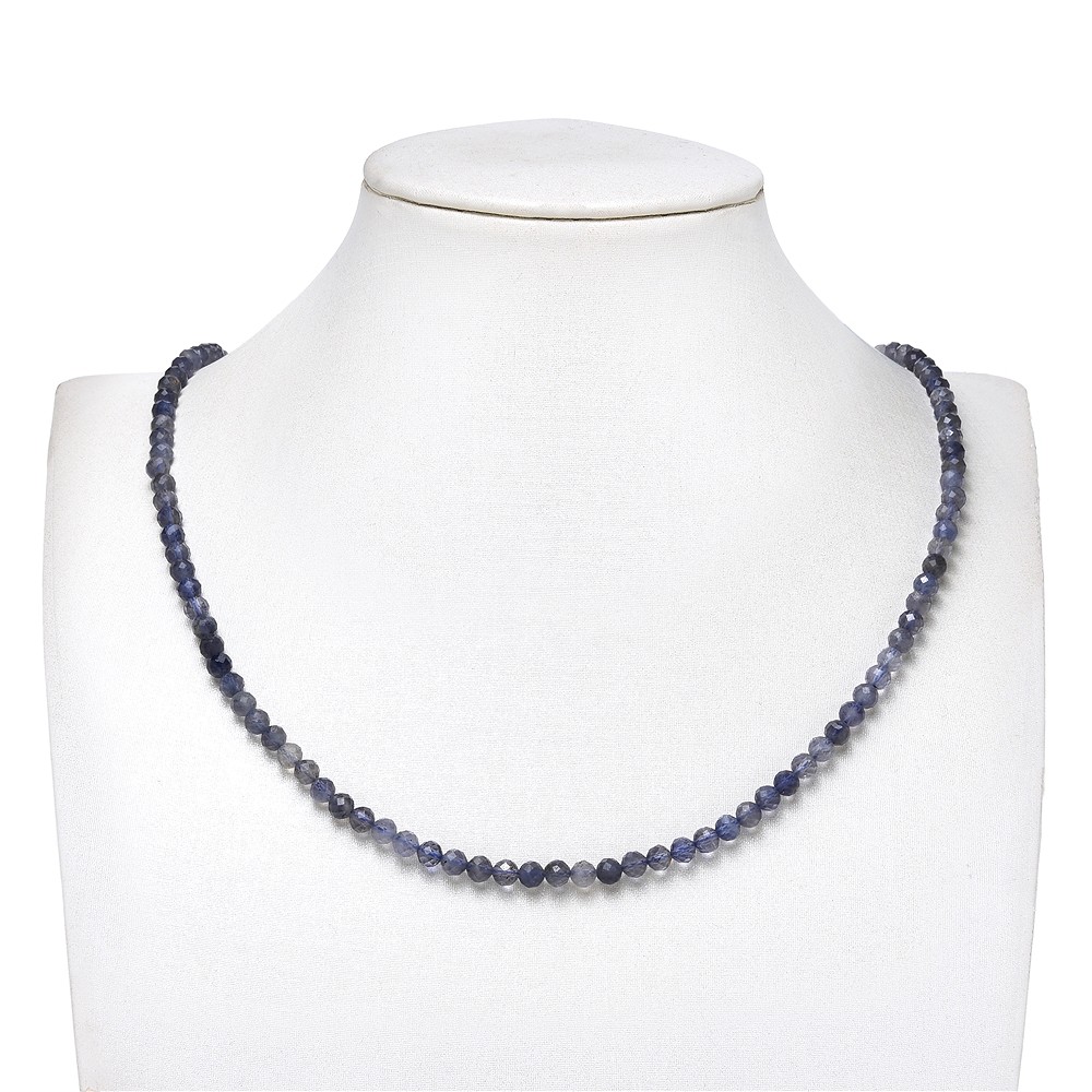String Beads, Iolite, faceted, 05mm | wholesaler gems, healing stones & jewelry