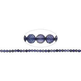 Rang de colliers boules, Iolite, à facettes, 05mm | Marco Schreier