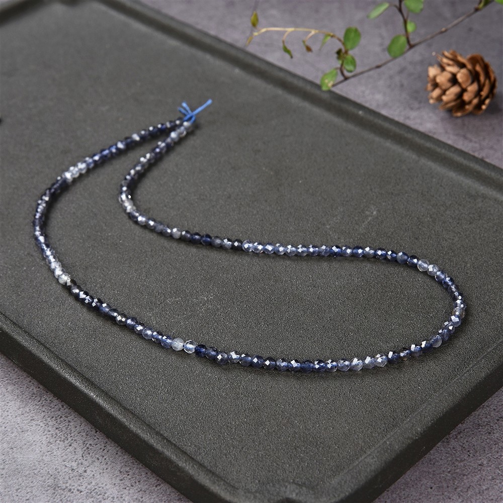 Strang Kugeln, Iolith, facettiert, 03,5mm | GH Edelsteine, Heilsteine & Schmuck