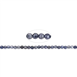 140550111921 Perline a filo, iolite, sfaccettate, 03,5 mm | grossista gemme e pietre curative