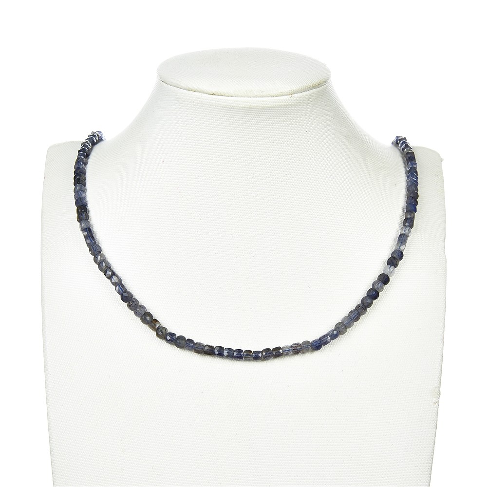 Cubo a filo, iolite, sfaccettato, 04 mm | grossista gemme e pietre curative