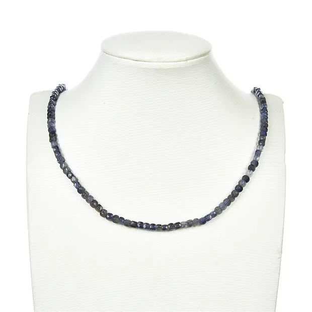 Cubo a filo, iolite, sfaccettato, 04 mm | grossista gemme e pietre curative