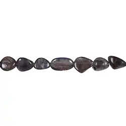 140551400320 Rang de colliers Pierres roulées plates, Iolite, 10-14 x 05-08mm | Marco Schreier