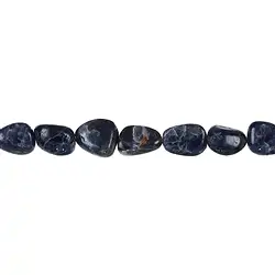 140551403120 Strang Trommelstein, Iolith, 17-20 x 10-15mm | Edelsteine, Heilsteine & Schmuck