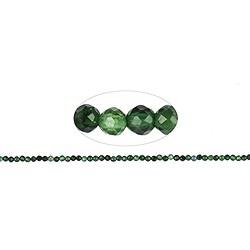 140610104920 Rang de colliers boules, Chromdiopside, facett&#xE9;, 04mm (39cm) | Marco Schreier