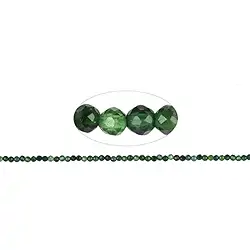 140610104920 String Beads, Chrome Diopside, faceted, 04mm (39cm) | Marco Schreier