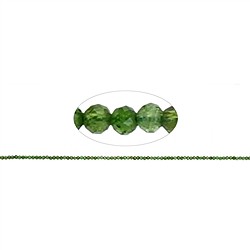 140610110020 Rang de colliers boules, Chromdiopside, facett&#xE9;, 02mm (39cm) | Marco Schreier