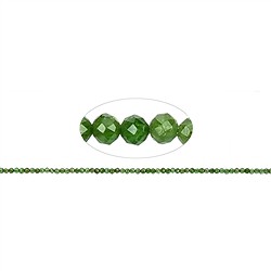 140610111220 Rang de colliers boules, Chromdiopside, facett&#xE9;, 03mm (39cm) | Marco Schreier