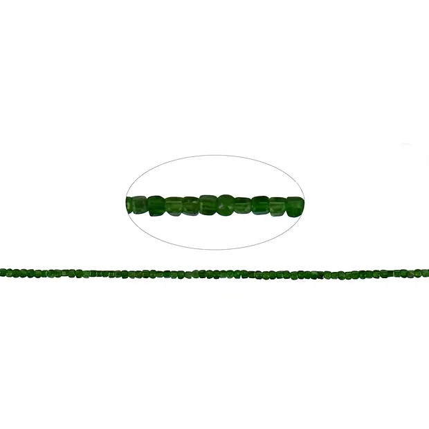 Cubo a filo, Diopside di cromo, sfaccettato, 02 x 02 mm | Marco Schreier