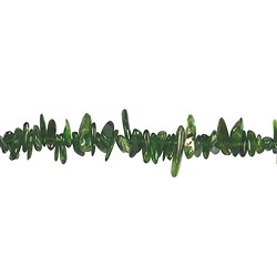 140610609821 Rang de colliers Nuggets dent, Chromdiopside, 03-05 x 10-20mm (38cm) | Marco Schreier