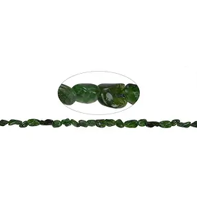 Strang Splitter rundlich, Chromdiopsid, 05-10 x 05-08mm | Marco Schreier