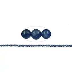 140630100321 Rang de collier boules, Disthène (bleue) (stab.) AA, 04mm | Marco Schreier