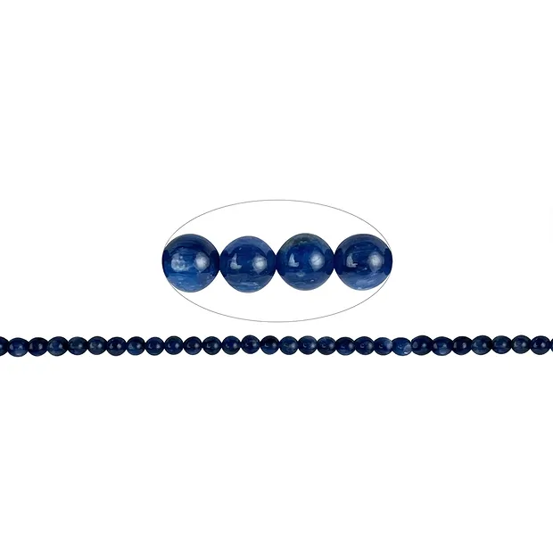 Strang Kugeln, Disthen (stab.) AAA, 08mm | GH Edelsteine, Heilsteine & Schmuck