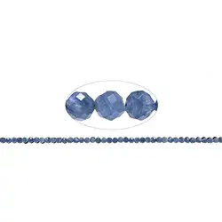 140630110220 String Beads, Kyanite blue (stab.), 04mm, faceted | Marco Schreier