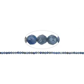 Cuentas de piedras preciosas, Cianita azul (estabilizado), 03mm, facetado | Marco Schreier