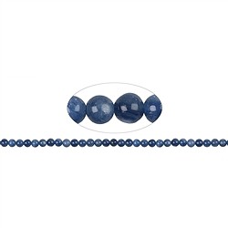 140630112121 Rang de collier boules, Disthène (bleue) (stab.) AA, 05,5mm (38cm) | Marco Schreier