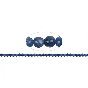 Strang Kugeln, Disthen blau (stab.) AA, 05,5mm (38cm) | Marco Schreier
