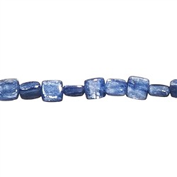 140630202920 Rang de colliers arrondi, Disth&#xE8;ne (bleue, claire), 06 x 06mm | Marco Schreier