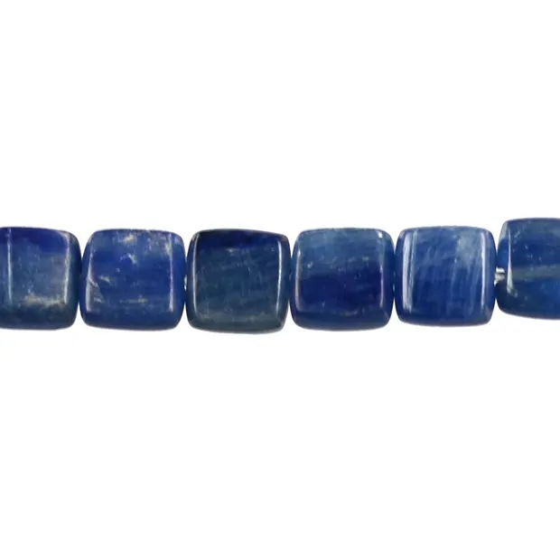 Strand rectangle flat, Kyanite (stab.) AA, 08 x 08mm | Marco Schreier