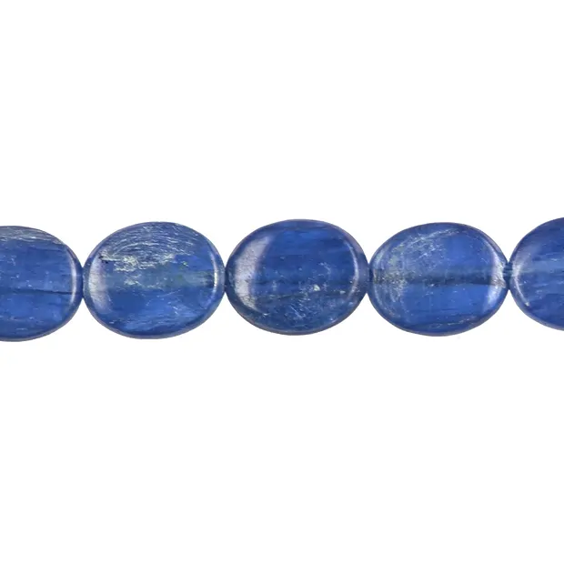 Lense strand, Kyanite (blue) AAA, 10 x 08mm | wholesaler gems & healing stones