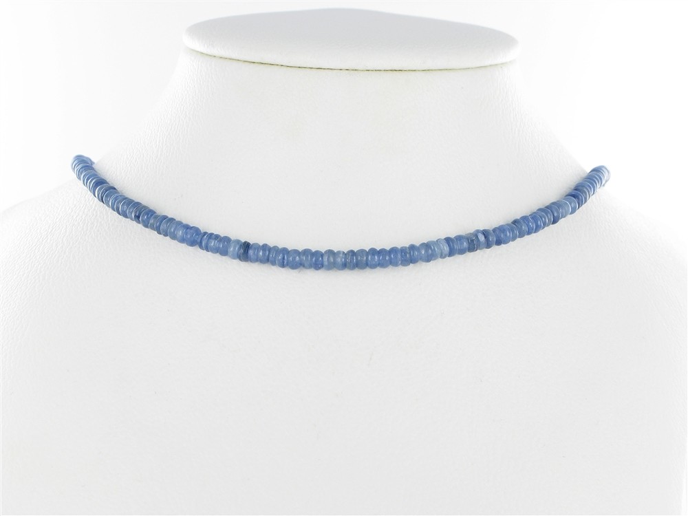 Filo di bottoni, Cianite (blu) AA, 02-03 x 05 mm | Marco Schreier