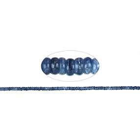Rang de colliers Boutons, Disthène (stab.), 04 x 06mm | Marco Schreier