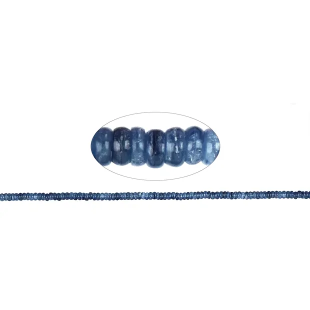 Strang Button, Disthen (stab.), 04 x 06mm | GH Edelsteine, Heilsteine & Schmuck