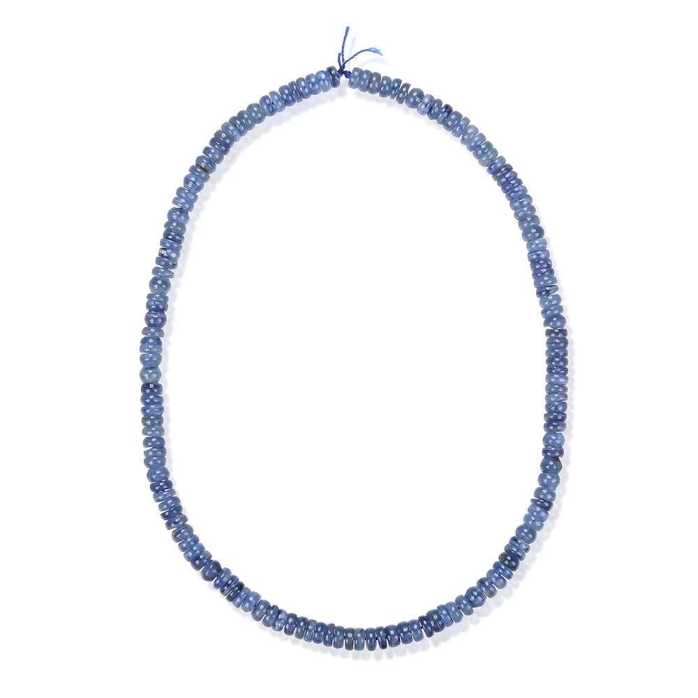 Button strand, Kyanite (stab.) AA, 04 x 06mm | wholesaler gems & healing stones