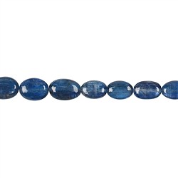 140630323724 Lens strand, Kyanite extra (stab.), 05-08 x 07-13mm, with gradient | Marco Schreier