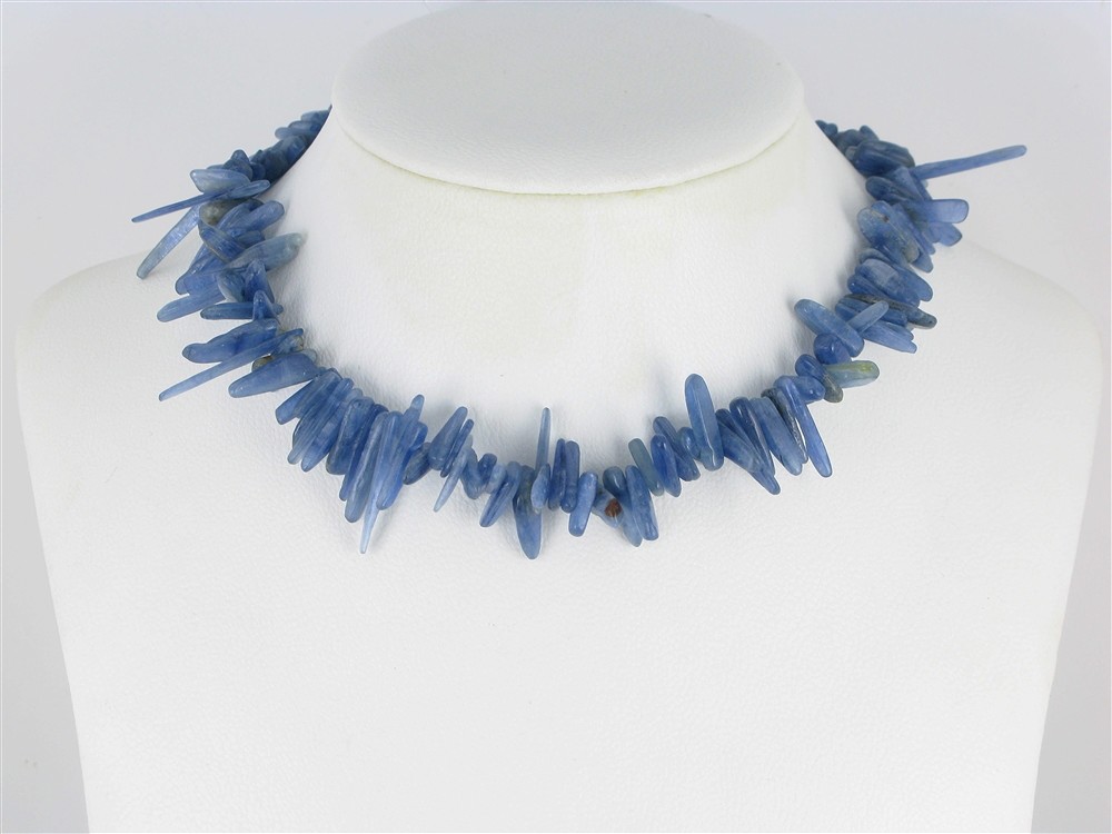 Filo di pepite "dente", Cianite (blu), 03-05 x 12-25 mm | Marco Schreier