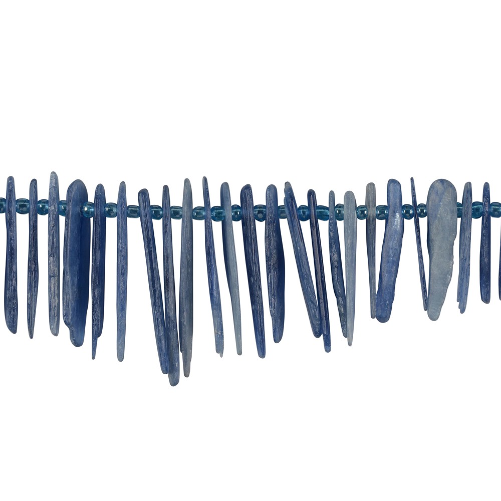 Strang Kristalle, Disthen (blau), matt, 15 - 40mm | Marco Schreier