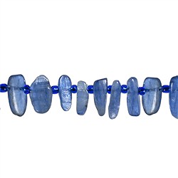 140630631820 Rang de colliers Nugget "dent", Disthène, 06-08 x 13-16mm | Marco Schreier