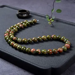 Strang Kugeln, Unakit, 08-09mm | Großhändler Edelsteine, Heilsteine & Schmuck