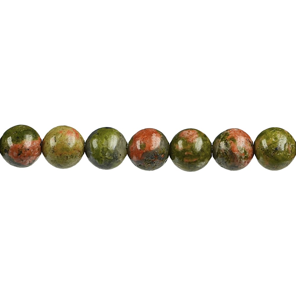 Rang de collier boules, Unakite, 10mm | Marco Schreier