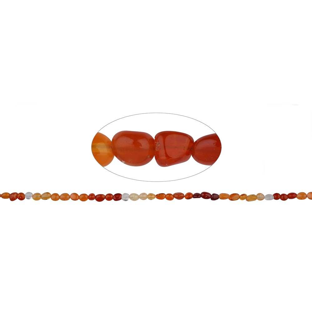 Rang de colliers Nuggets, Opale de feu, 04 - 06mm (46cm) | Marco Schreier